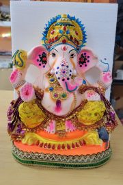 10 Inch Ganesha Idol CLAY (Decorative) Eco Friendly 