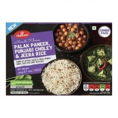 Meal Combo - Palak Paneer, Punjabi Choley and Jeera Rice (Haldiram) - 340 GM