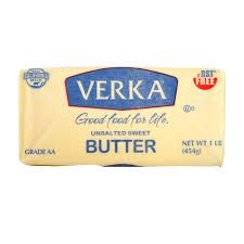 Unsalted Butter (Verka) - 1 LB