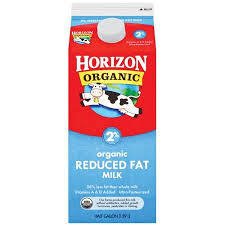 Organic Reduced Fat Milk 2%  (Horizon) - Half Gallon