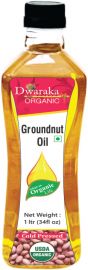 Organic Groundnut (Peanut) Oil (Dwaraka) - 1 LTR